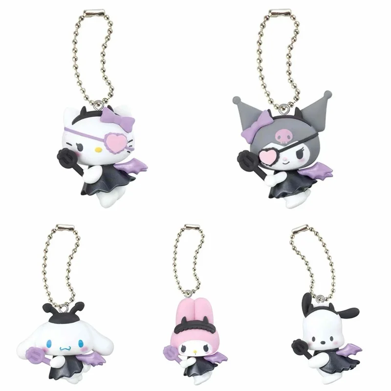 Bandai Sanrio Postacie Diabelskie Zawieszki Gacha Blind Box 5 Rodzajów Hello Kitty Kuromi My Melody Cinnamoroll Pochacco Kolekcjonerskie