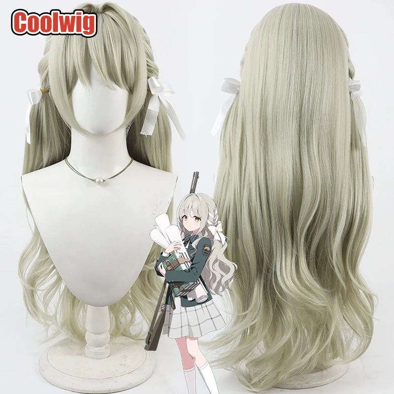 Coolwig Synthetic Hair Sakurai Miyo Cosplay Wigs Game Blue Archive Sakurai Miyo Halloween 80cm Long Wavy Wig Heat Resistant