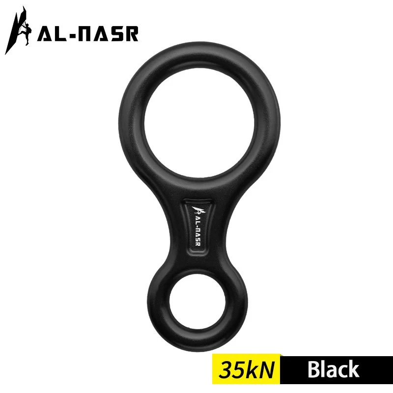 35KN Klettern Karabiner Figur 8 Abseilen Seil Abseilgerät Aluminium Figur Sicherungsgerät Abseilen Downhill Ausrüstung – Detail 7