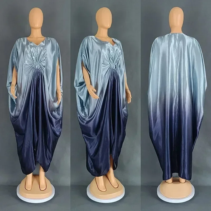 Vestidos africanos para mujer, vestido tradicional musulmán a la moda, caftán, vestidos de fiesta de boda, bata Boubou, trajes de talla grande 2024