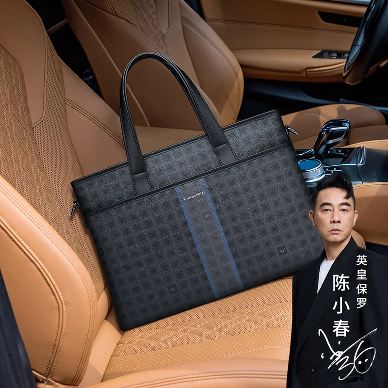 

Me's Briefcase Hadbag Busiess Laptop Versatile Casual Sigle Shoulder Crossbody Messenger Bag Luxury Brand Man Bag Leather For