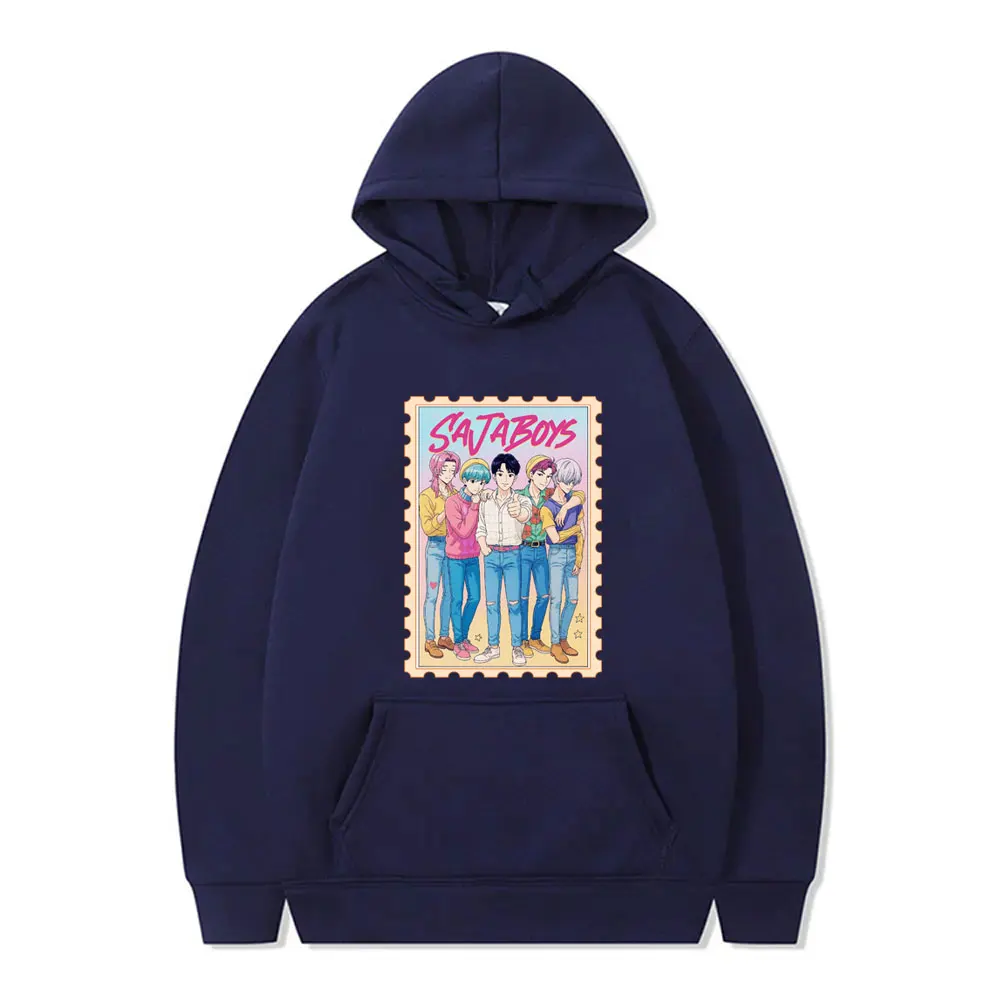 Kpop Demon Hunters Saja Boys Hoodie Men Women Cartoon Fashion Trend Streetwear Men's Oversized Fleece Cotton Hoodies Fans Gift