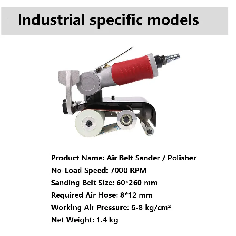 Pneumatic Sander Machine Air Sander 60x260 DIY Polishing Grinding Machine for Grinding Polishing Pneumatic Tools Mini Belt Sande - view 4