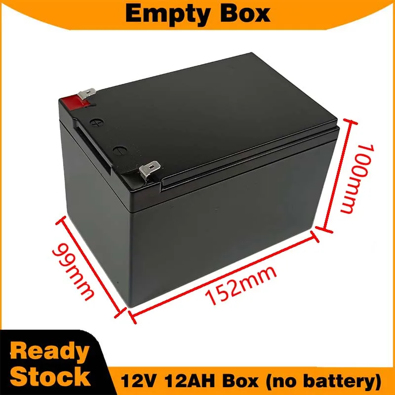 Empty Plastic Case for 12V 12AH Waterproof Storage Box for Solar System DIY 32650 Pack Replacement Parts for Repair or DIY