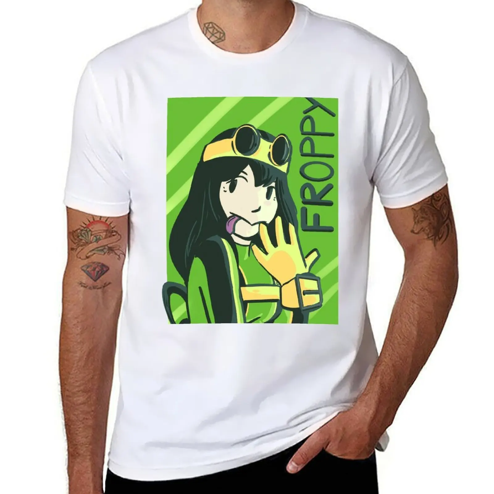 

froppy T-Shirt anime t shirts for man cotton t shirts man 100% T-Shirt