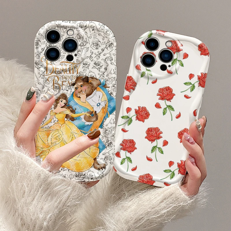 

Disney Beauty And The Beast Cool For Apple iPhone 15 14 13 12 11 XS XR X Pro Max Plus Wave Oil Cover Phone Case