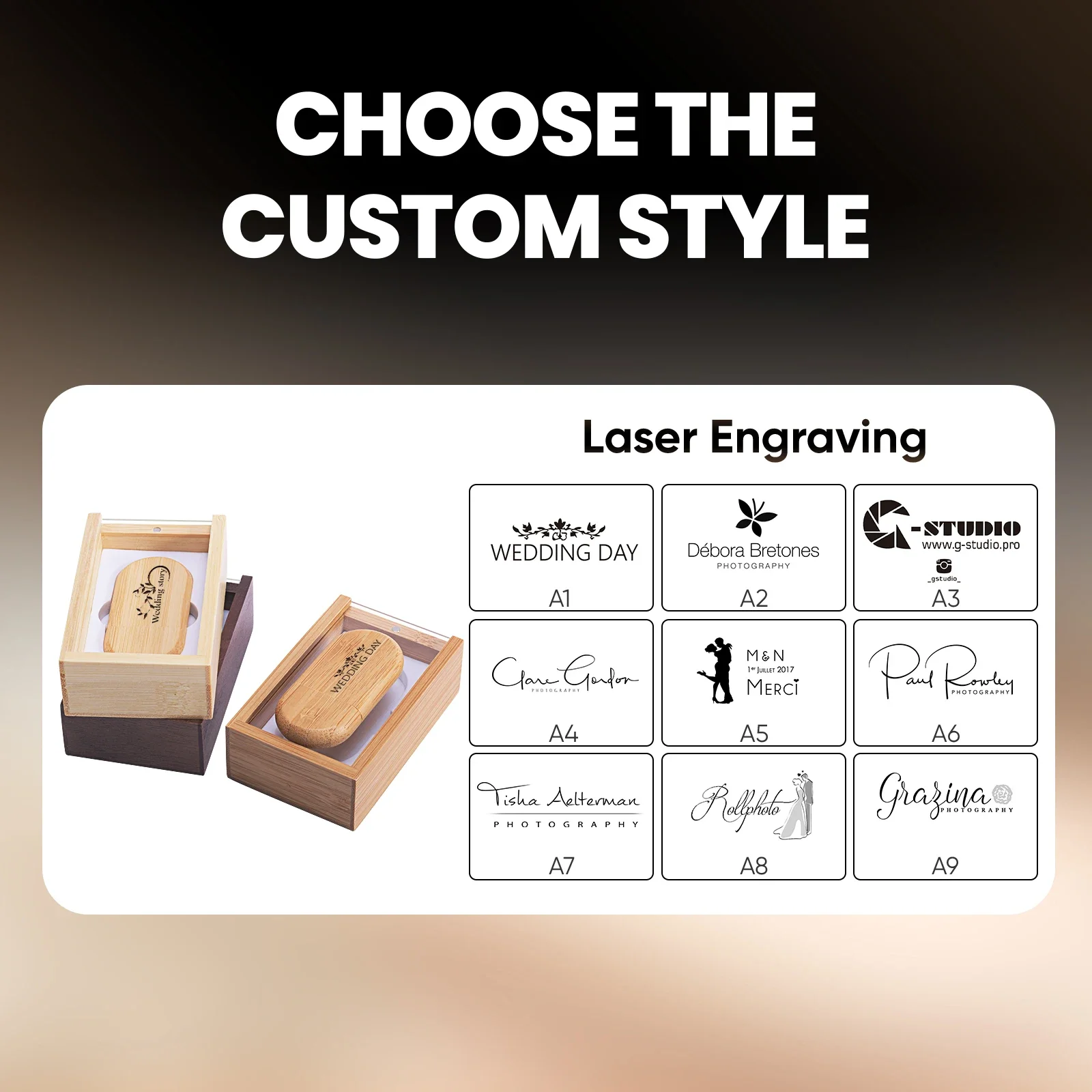 محرك فلاش USB 2.0 خشبي جديد 128 جيجابايت ذاكرة عصا شعار مجاني شخصي مخصص بندريف 4 جيجابايت 8 جيجابايت 16 جيجابايت 32 جيجابايت 64 جيجابايت هدية الزفاف