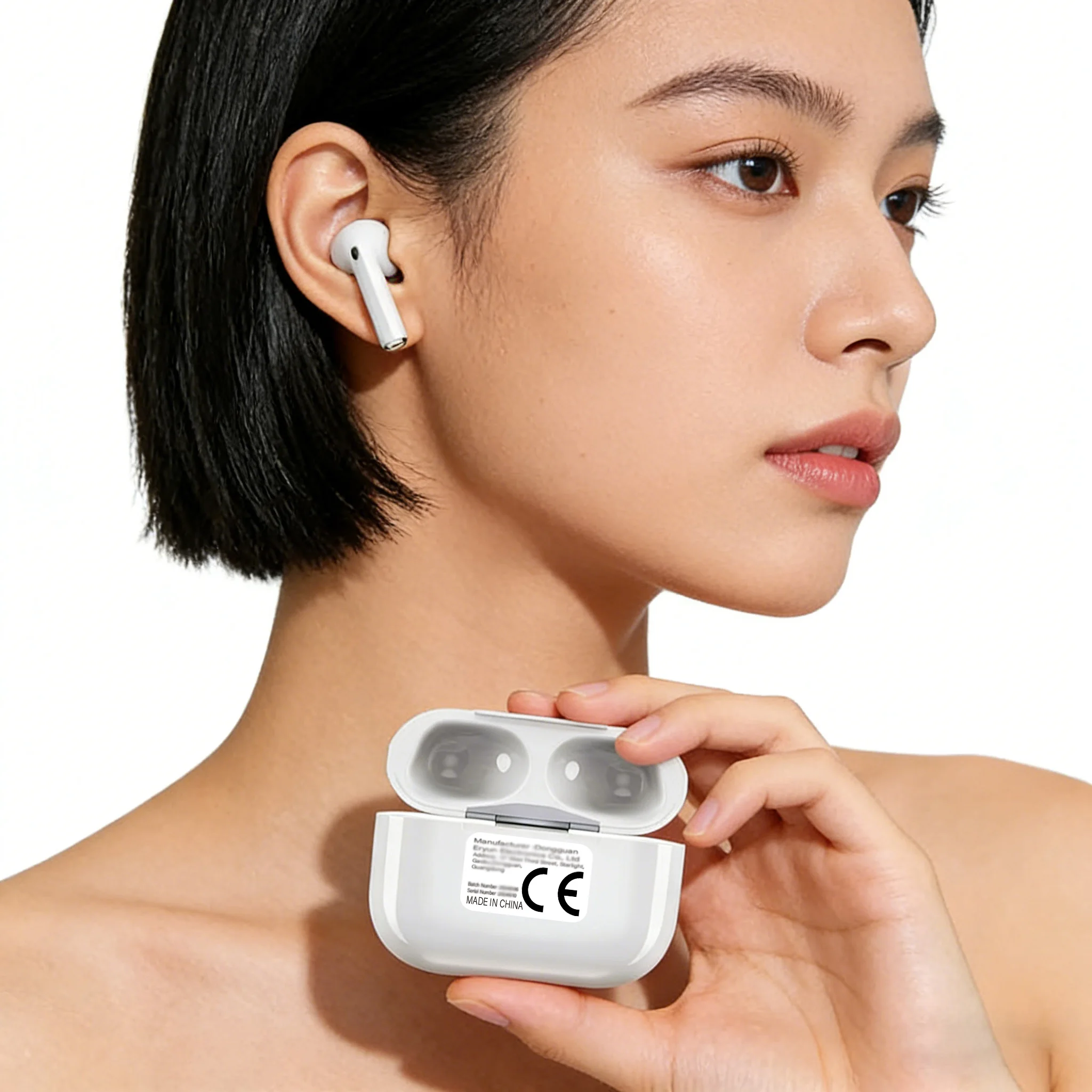 Wireless Earbuds for iPhone, Headphones Earbuds Wireless, 40Hrs Playback for iPhone 17 16 15/iPad/PC/Laptop/Switch/White