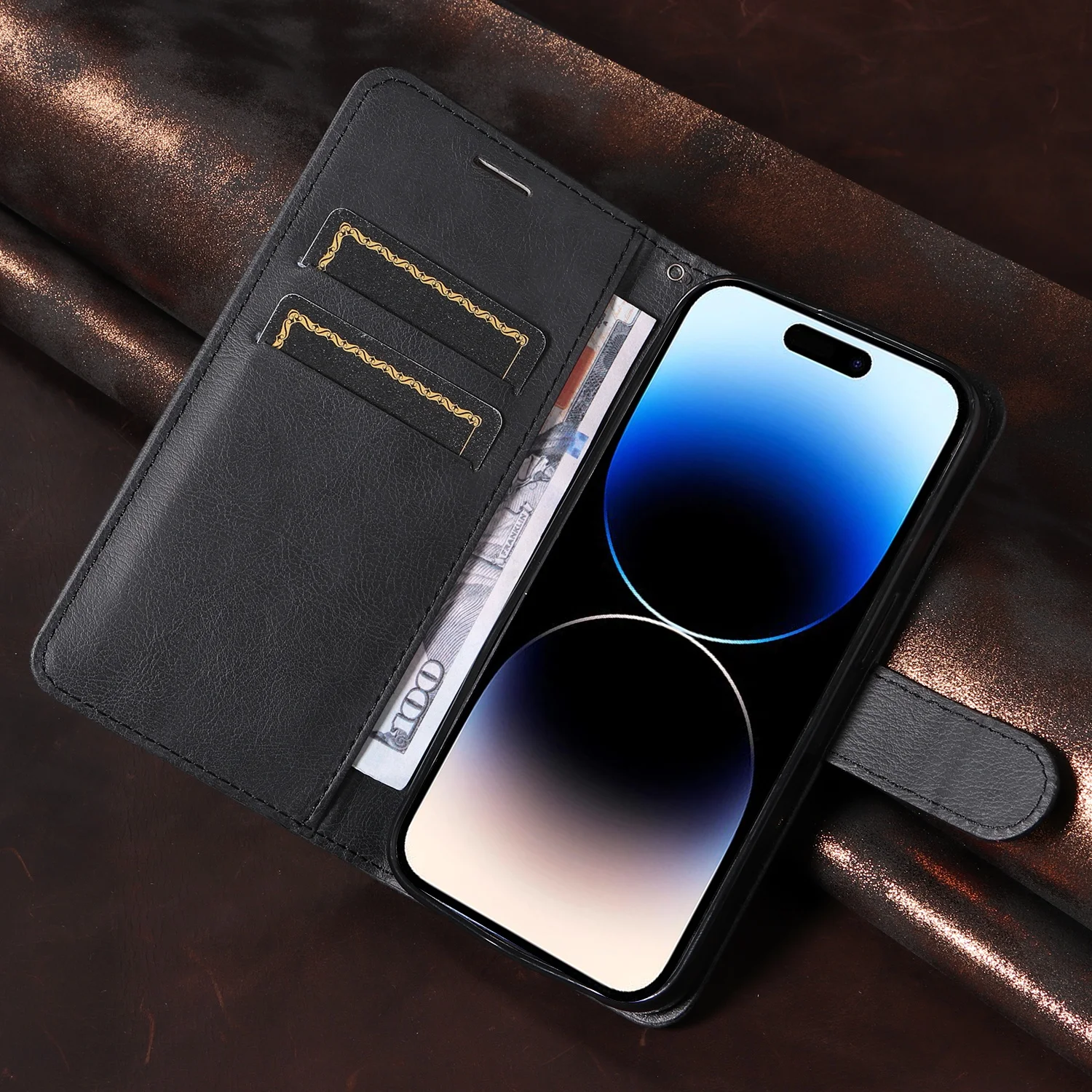 حافظة هاتف جلدية فاخرة لهاتف سوني اكسبيريا 1 VII 10 VI 2024 5 III 2 8 غطاء حماية مغناطيسي مقاوم للصدمات