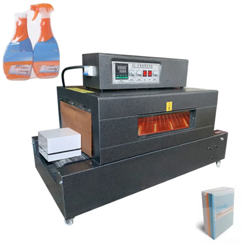 Automatic Cosmetics Boxes Book Food Shoes Heat Shrinking Pp Pof Film Wrapping Packaging Machine