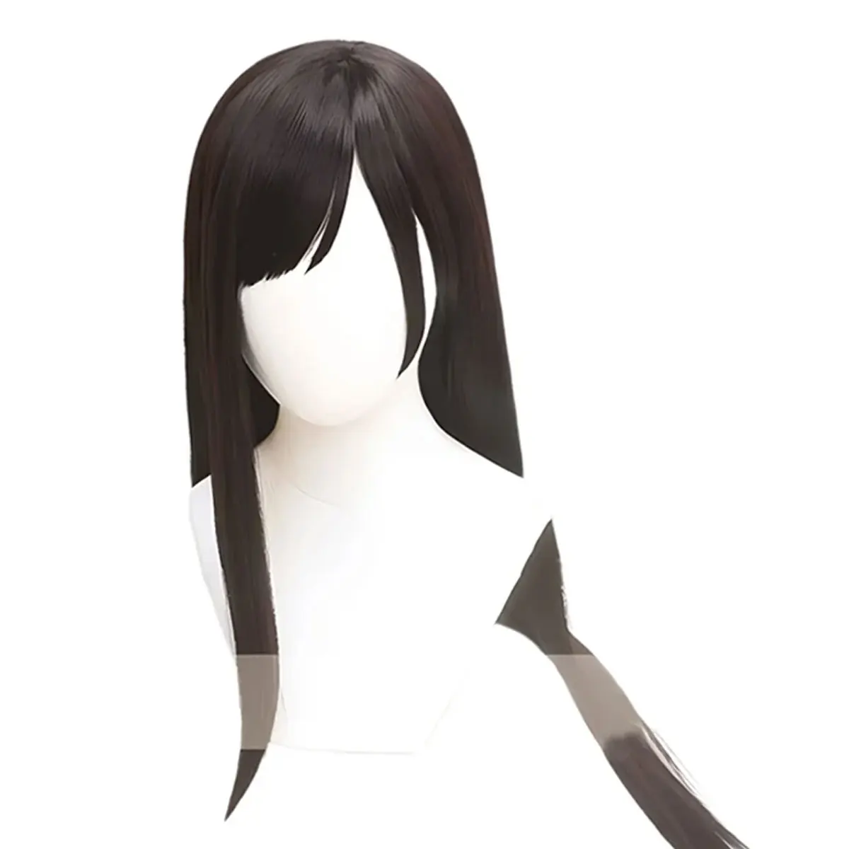 Silky Cosplay Anime Final Fantasy 7 Tifa Lockhart Cosplay Black Headband Wig Synthetic Fiber Wig - view 5