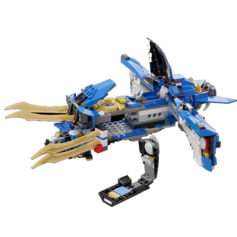 City Flying Car Model Cyberpunk Supercar MOC Building Bricks Technology Modular Blocks DIY Sets Assembly Gifts Christmas Toys view 3