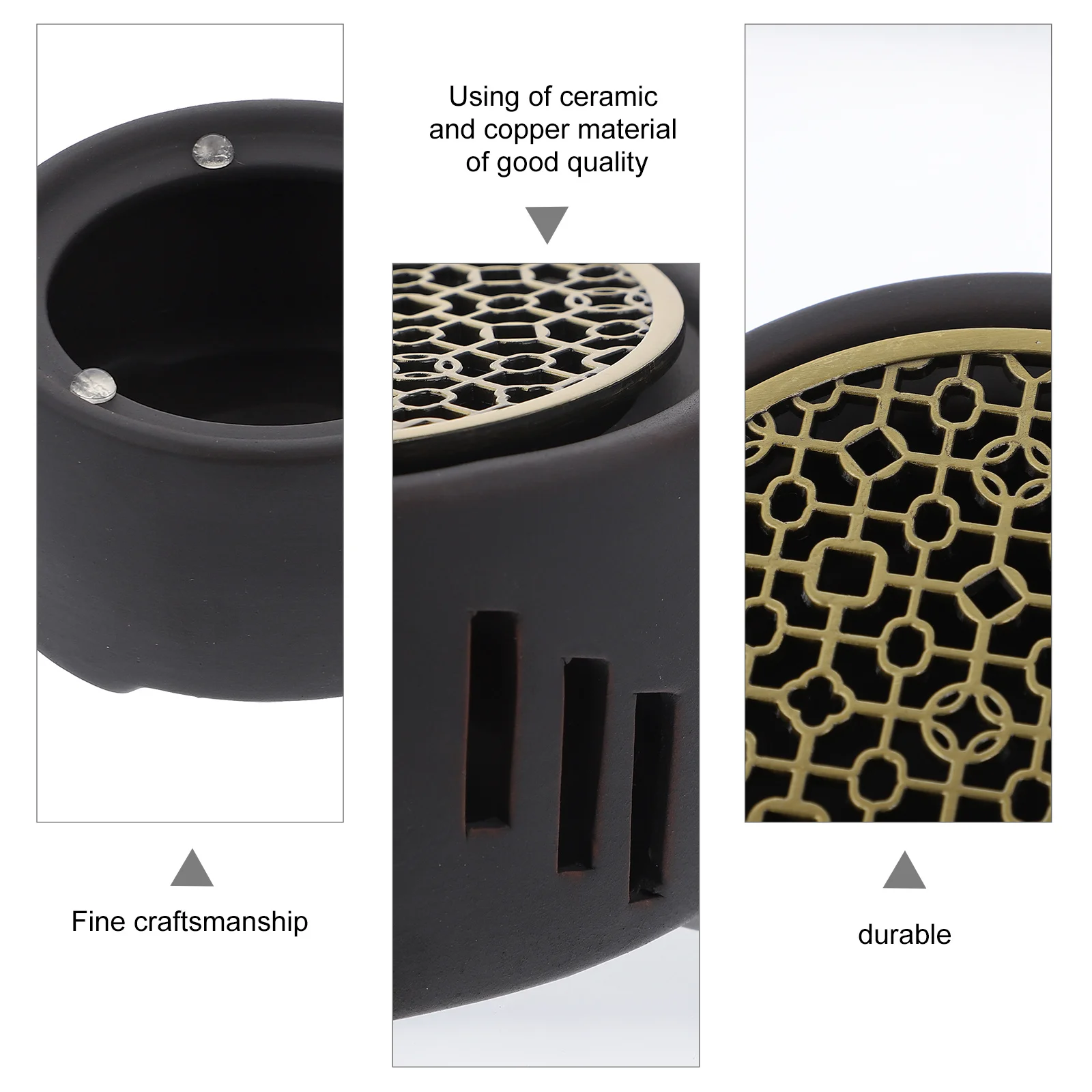 

1Pcs Ceramic Tea Warmer Copper Heating Base Practical Multi Function Tea Heater Teapot Heating Milk Warmer Office Home