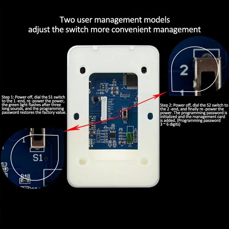 RFID Access Control System Intercom Device Machine Electronic Door Lock Smart Garage Gate Opener Electric Digital