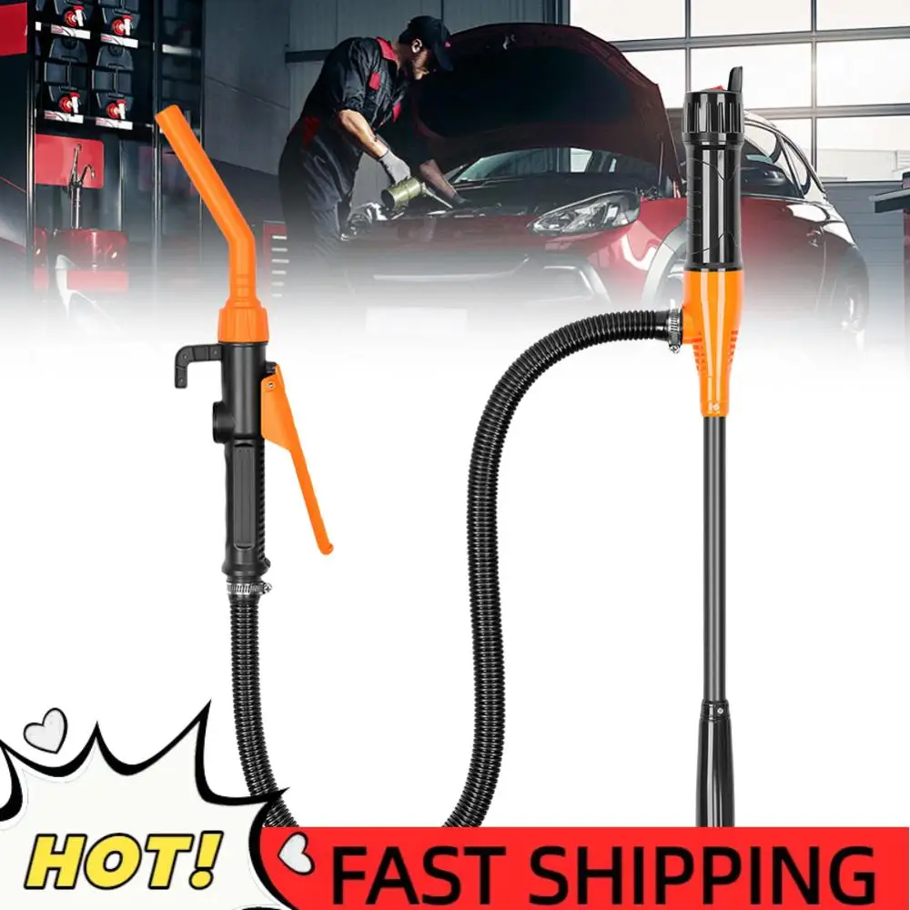 

Насос для перекачки жидкостей 2,4 галлона в минуту, портативный насос для перекачки топлива и газа с регулируемым соплом, автомобильный насос для бензина и масла