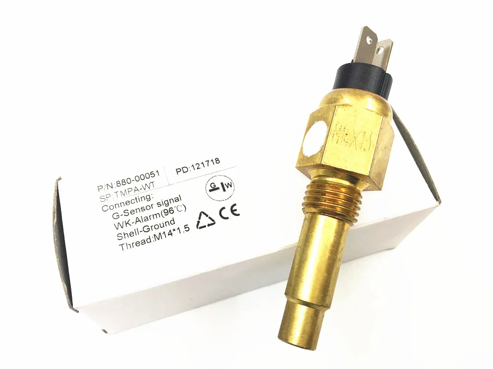 52Mm Pointer Watertemperatuurmeters 40-120 ℃ Instrument 287.4-22.4ohm M M 14X1.5 M 16X1.5 Npt3/8 Water Temp Sensoren Voor Auto Boot