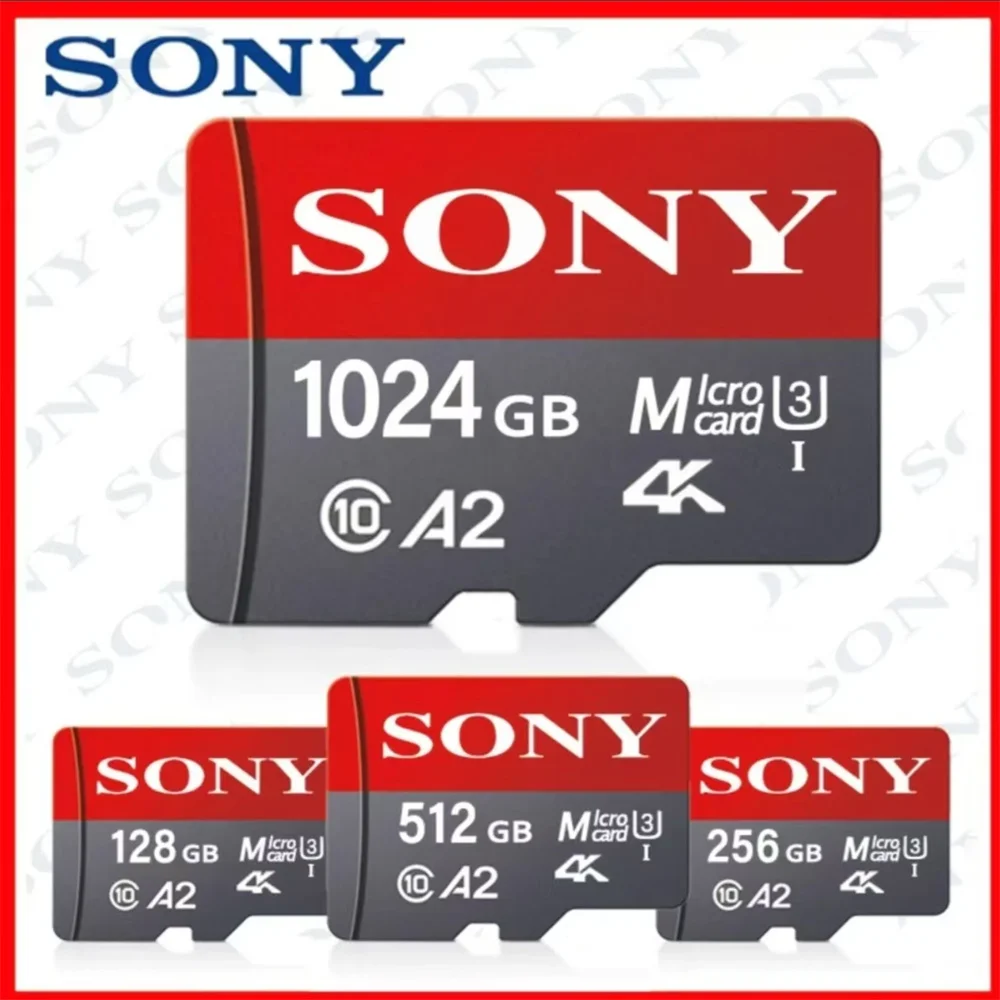 

SONY Micro SD Memory Card Class 10 1TB 512GB 128GB 256GB 32GB 64GB Micro SD TF Flash Card 64 128 256GB MicroSD for Phone Camera