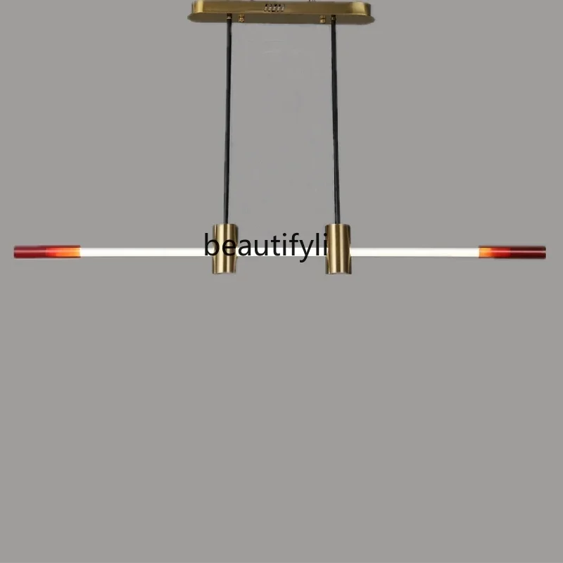 

ss K178 American Creative Restaurant Bar Long Glass Chandelier Light Luxury Designer Office