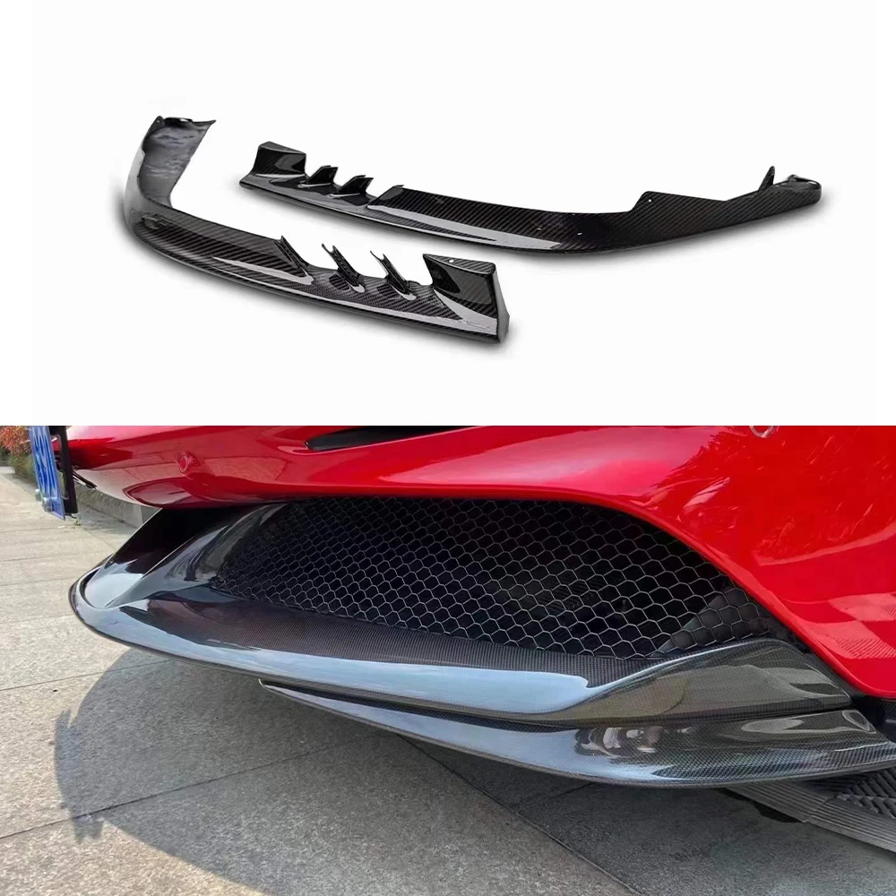 For Ferrari SF90 Genuine Dry Carbon Fiber OEM Package Corner Track Version Rear Wing Seat Threshold Strip Body Kits Customizable