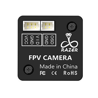 FOXEER Razer Mini V3 Camera Low Lateney FOV -H:98° 1200TVL PAL 4:3 CVBS Analog Signal WDR 5V-25V 12g for RC FPV Racing Drone