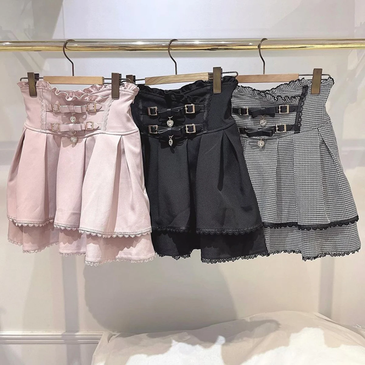 Lace Trim Lolita Style Sweet Mini Skirt Women Summer Elegant Japanese Party Cake Skirts Girls Y2k Kawaii Cute Short Skirt 2025