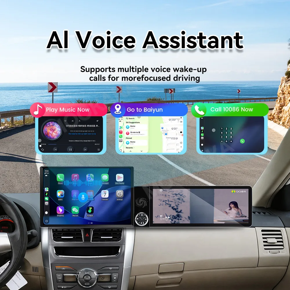 Android 13 Radio For Toyota Corolla Common 2006-2013 Screen GPS Multimedia Navigation Car Stereo Receiver player IPS Head Unit