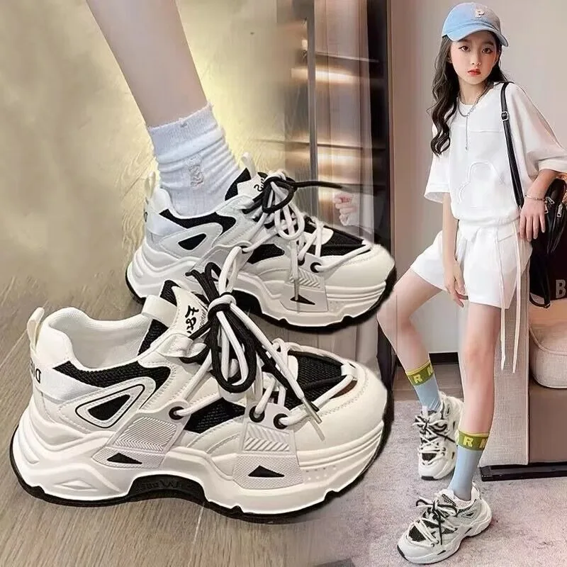 

Heightening Thick Bottom Shoes Casual Sports Sneakers Fall 2025 New Style Versatile Breathable Genuine Shoes