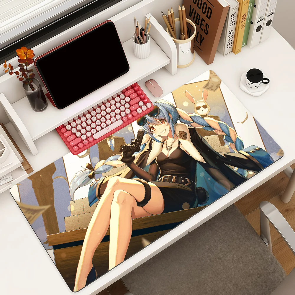 Musican U-Usada P-Pekora Mouse Pad Anti Slip Rubber Edge Locked Thickened Laptop Gaming Desk Mat