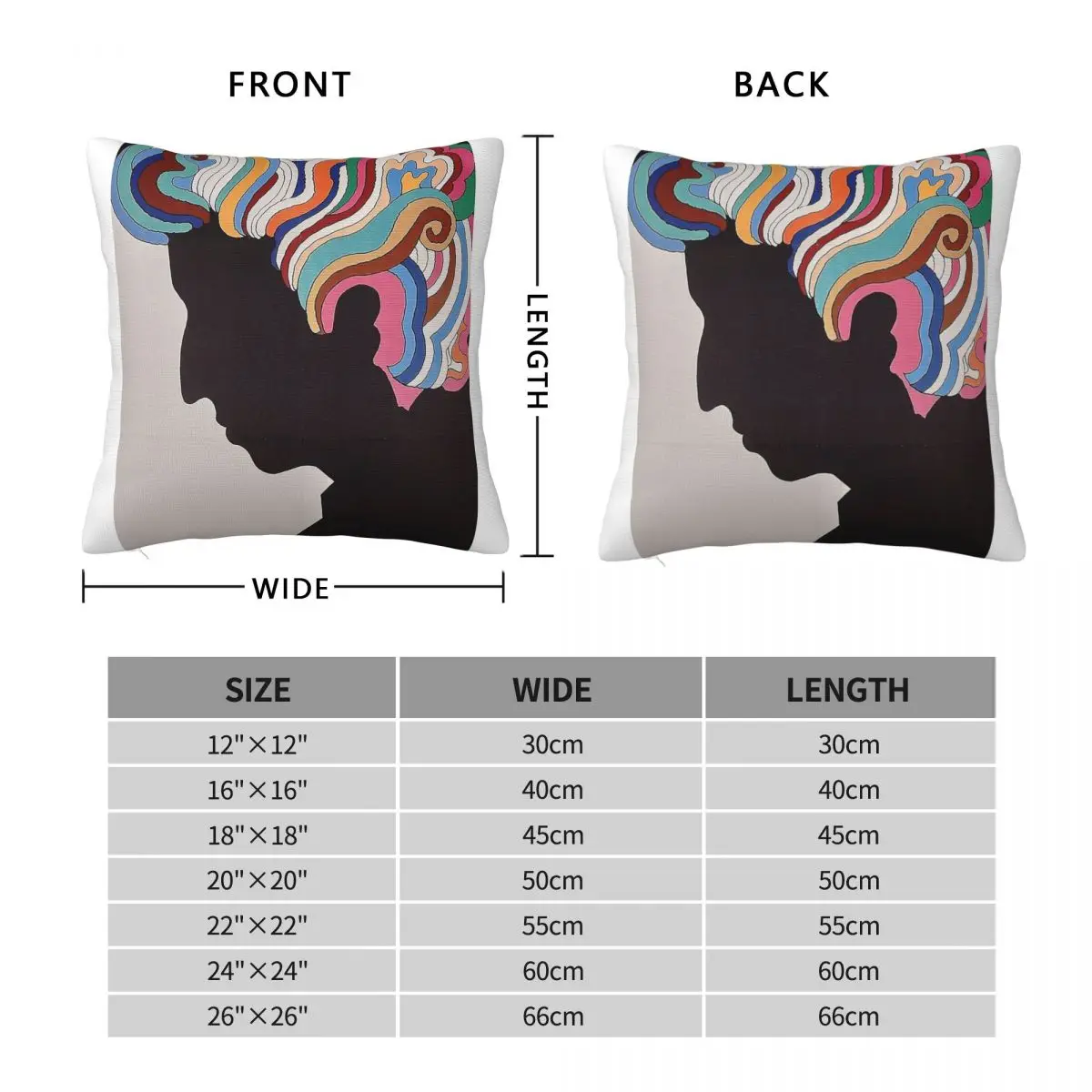 Bob Dylan Curly Hair Square Pillowcase Polyester Linen Velvet Printed Zip Decor Sofa Cushion Case 18