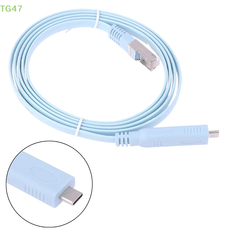 【EL】1.5m Usb C To Rj45 Console Cable Rs232 Serial Adapter For Router Rj 45 Data  Converter Type-C Switch Control Cables