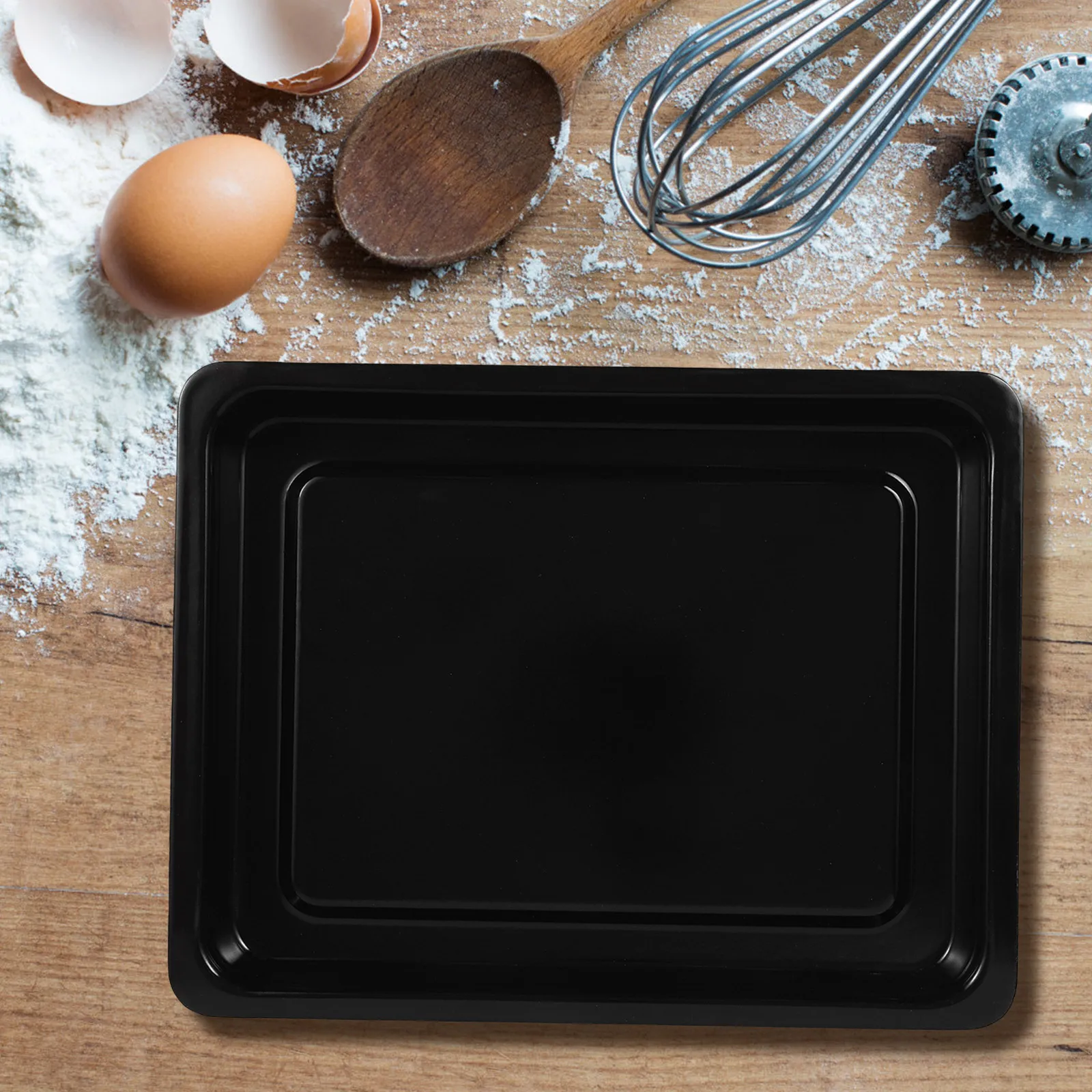 

Alipis Enamel Baking Pan Roasting Tray Cake Tin Kitchen Bakeware for Oven Induction Reusable Cookware