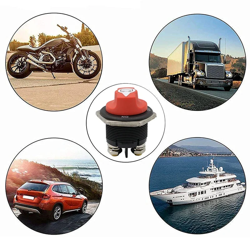 50/300A Car Battery Rotary Disconnect Switch Safe Cut Off Motorcycle Marine Boat Safe Cut Off Isolator Power Disconnecter Switch