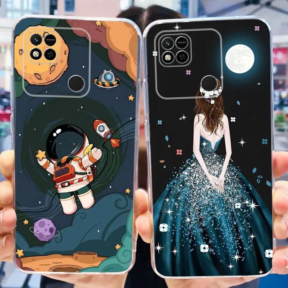For Xiaomi Redmi 10A 10C Case Cover Transparent Soft TPU Rubber Silicone Cases For Xiaomi Redmi 10 2022 Redmi10 10 a Fundas Capa