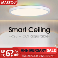 MARPOU TUYA Ceiling lamps Led ceiling light Modern RGB APP Voice Control Alexa Google Smart lamp Led lights for room Bedroom