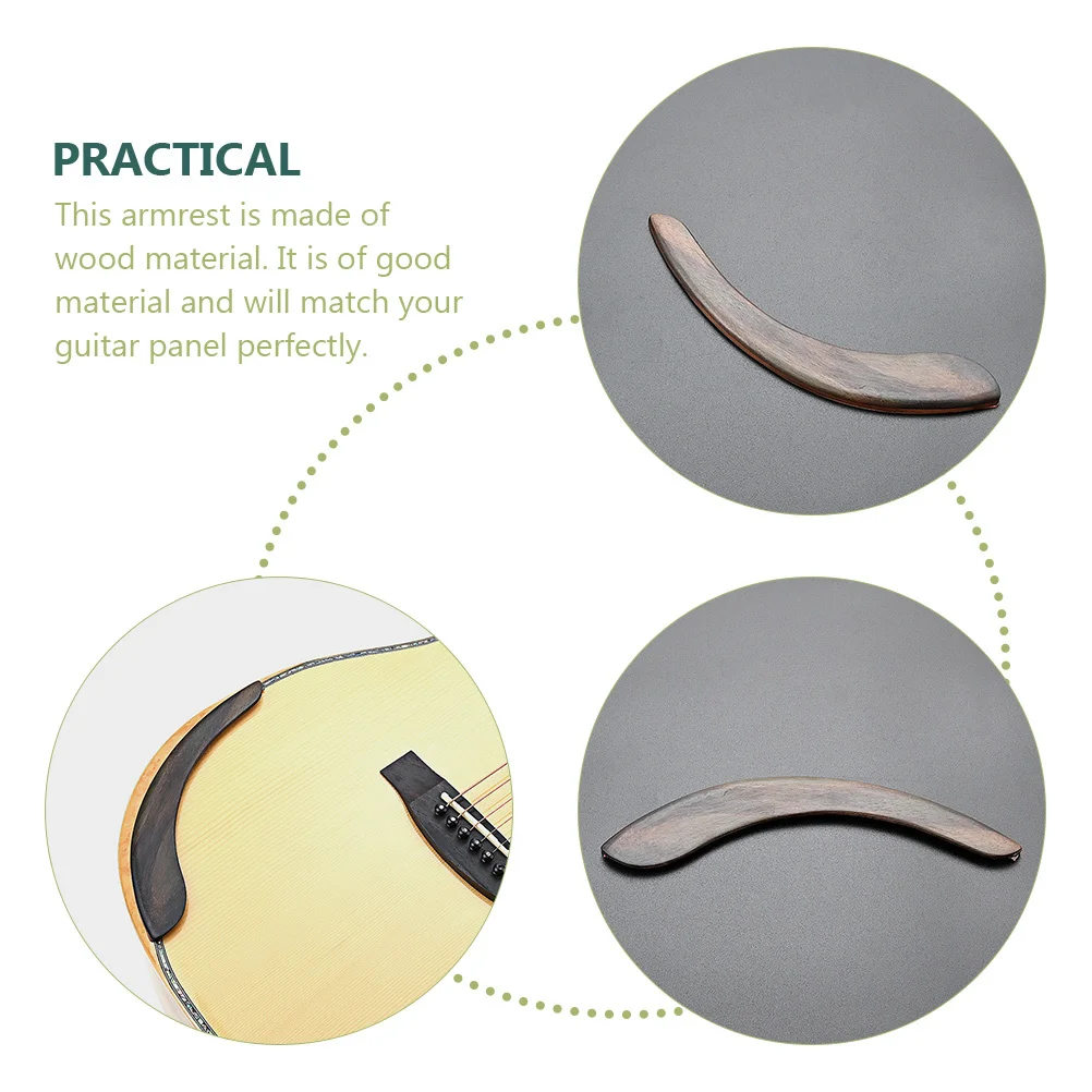 

Guitar Protection Accessory Wooden Armrest Durable Hand Rest Easy Clean Storage Practice Performance Guitar Armrest
