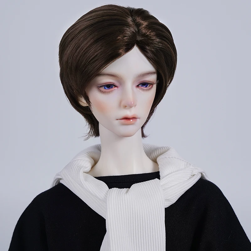 BJD doll wig suitable for 1/3 size bjd boy wig milk silk short hair simulation scalp partial  1/3 wig doll accessories