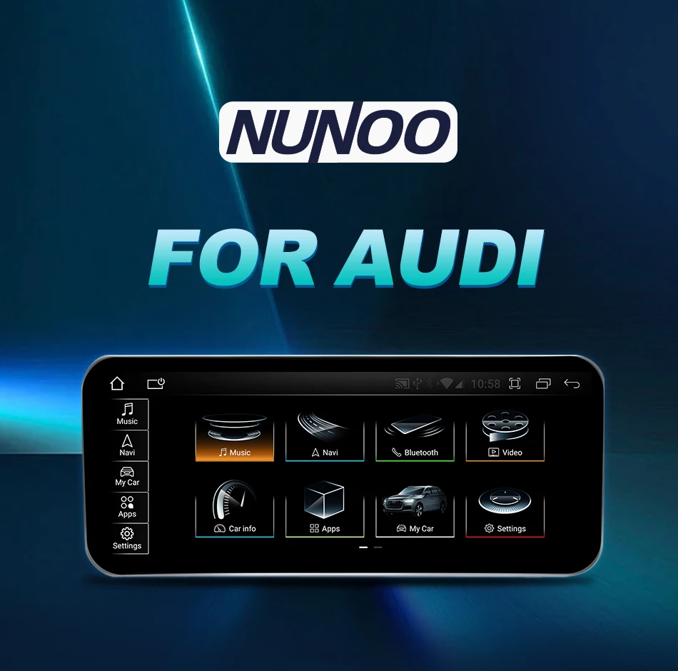 Android 14 Dab+ Qualcomm 8 Cœurs Autoradio Pour Audi A6 (2005-2008