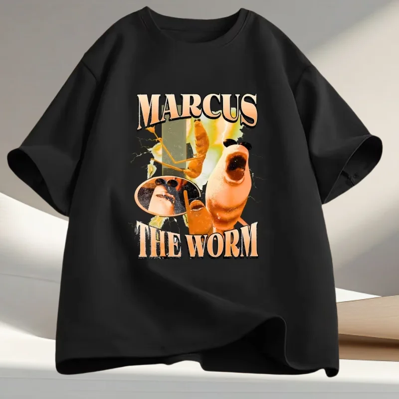 دودة روبرت تي شيرت الرجال النساء عشاق الفكاهة فريد تي شيرت غير رسمي مضحك دودة مطبوعة قصيرة الأكمام التي شيرت الشارع الشهير