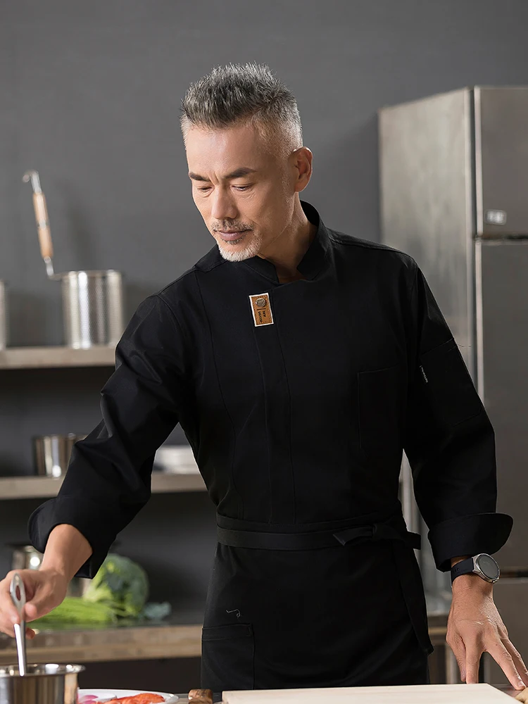 Heren Chef-Koks Werkkleding Lange Mouw Herfstkleding Voor Restaurants Hotels Keukens Chaquetilla Cocinero White Cook 'S Kleding