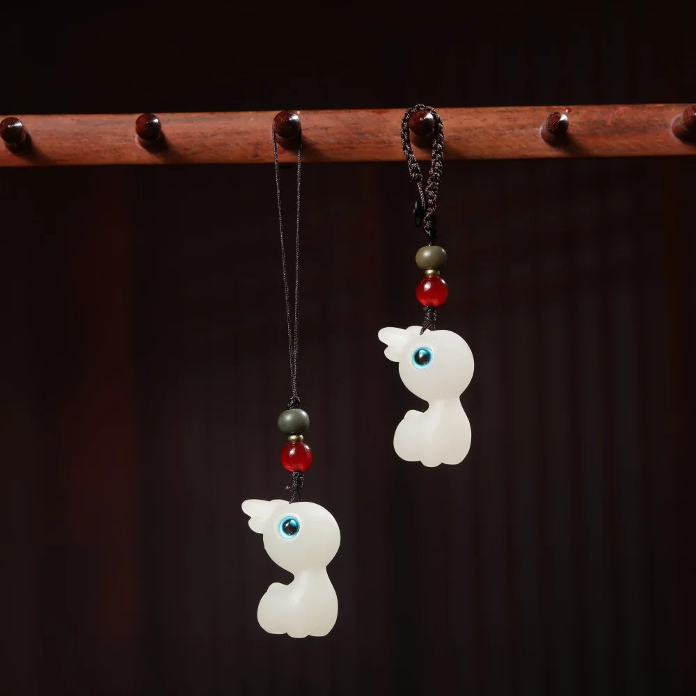 Luminous Deer Keychain Cute Lucky Deer Phone Chain Car Hanging Ornament Accessory For Men Women Craft Gift