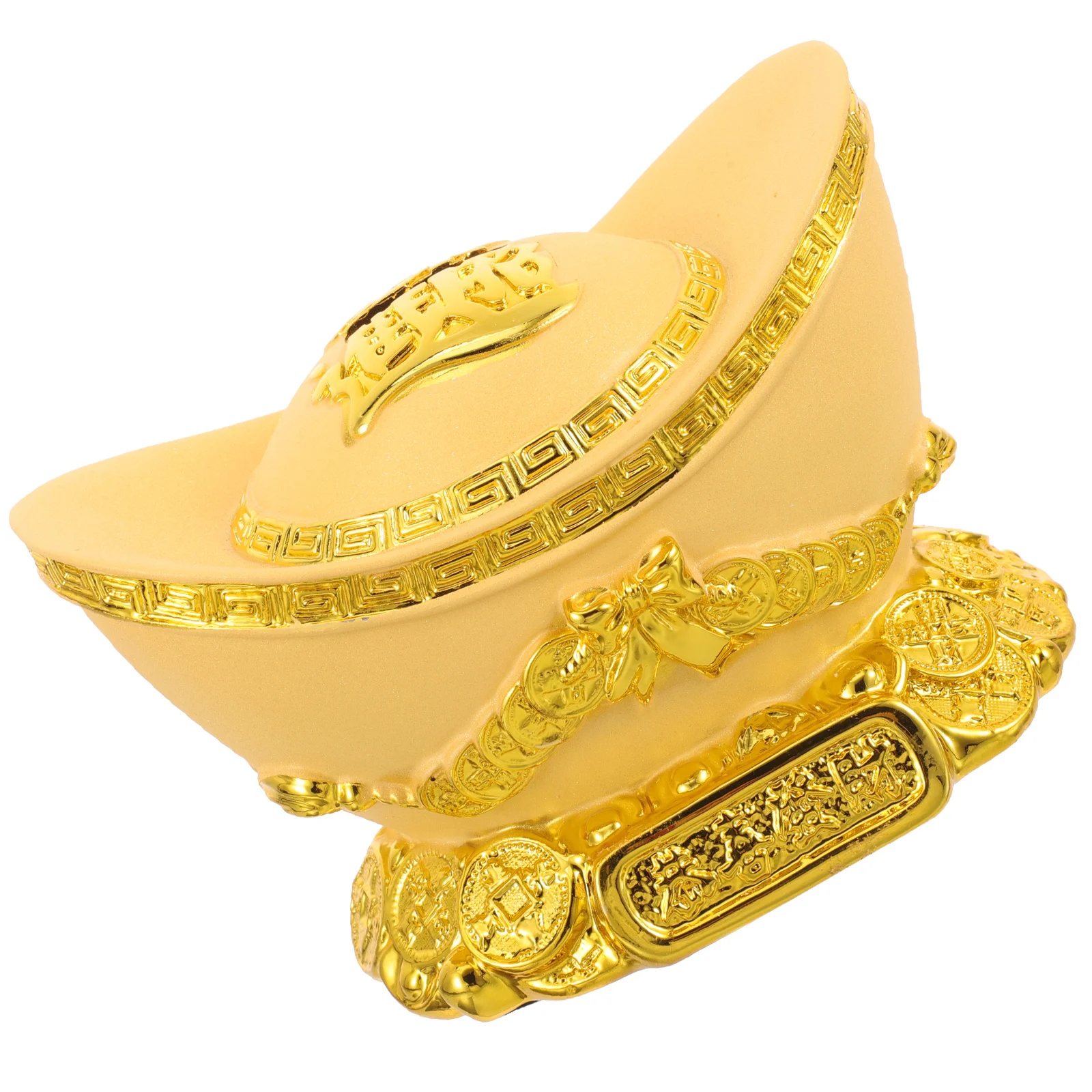 

Gold Decorative Piggy Bank Creative Resin Desktop Ornament Fortune Money Holder Gold Decors Money Bank