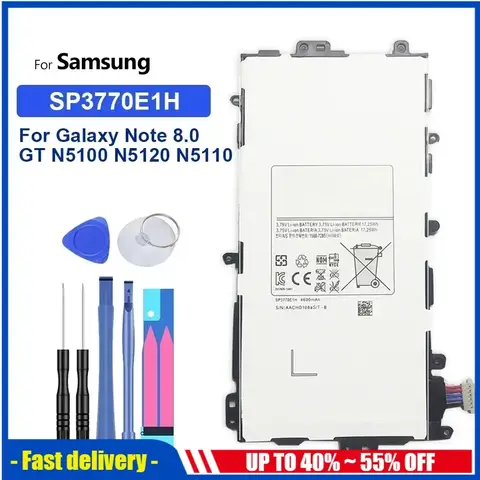 Tablet Battery For Samsung Galaxy Note 8.0 GT N5100 N5120 N5110 4600mAh SP3770E1H