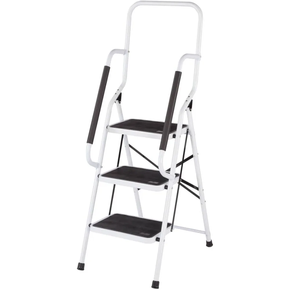 Extra Large Step Ladder with Integrated Handles for Enhanced Safety and Stability