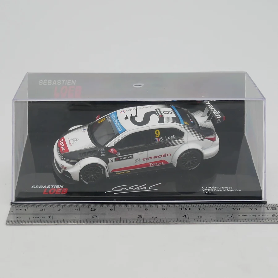 Ixo 1:43 Citroen C-Elysée WCTT WRC 2015 Loeb Diecast Car Model Metal Toy Vehicle