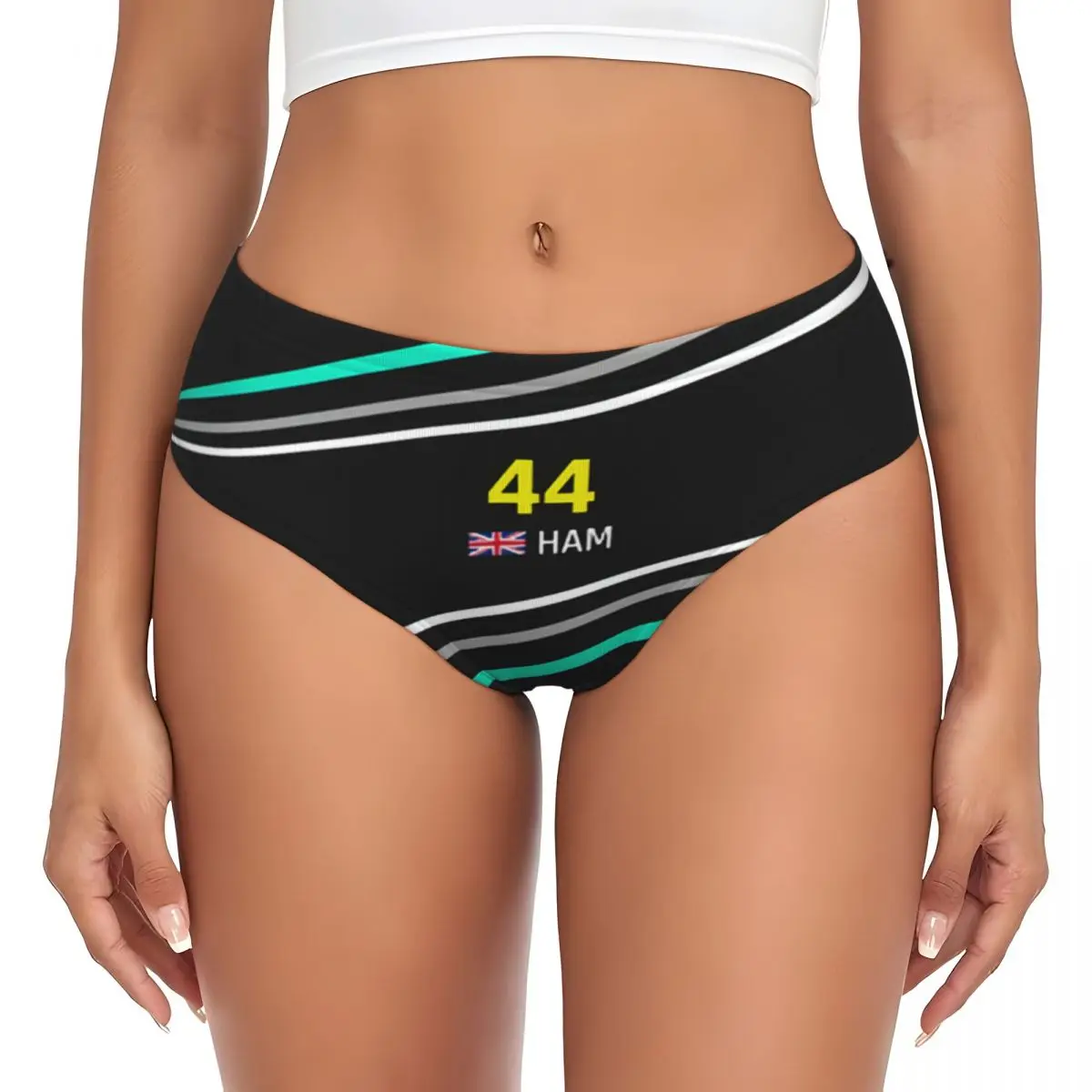 Custom Womens Hamiltons 44 HAM Sport Car Driver Racing Panties Comfort Briefs Underwear