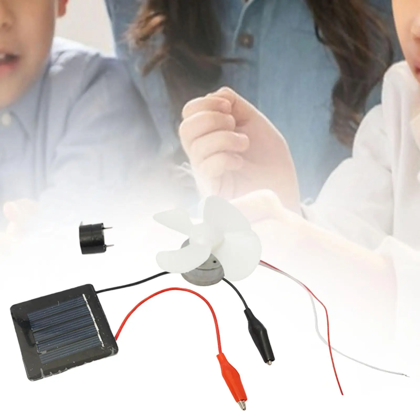 ชุดทดลองพลังงานแสงอาทิตย์ทำพัดลมด้วยตัวเอง อุปกรณ์เสริมการเรียนรู้การประสานงานระหว่างมือและตา ชุดทดลองวิทยาศาสตร์งานฝีมือสำหรับวัยรุ่นเรียนที่บ้าน