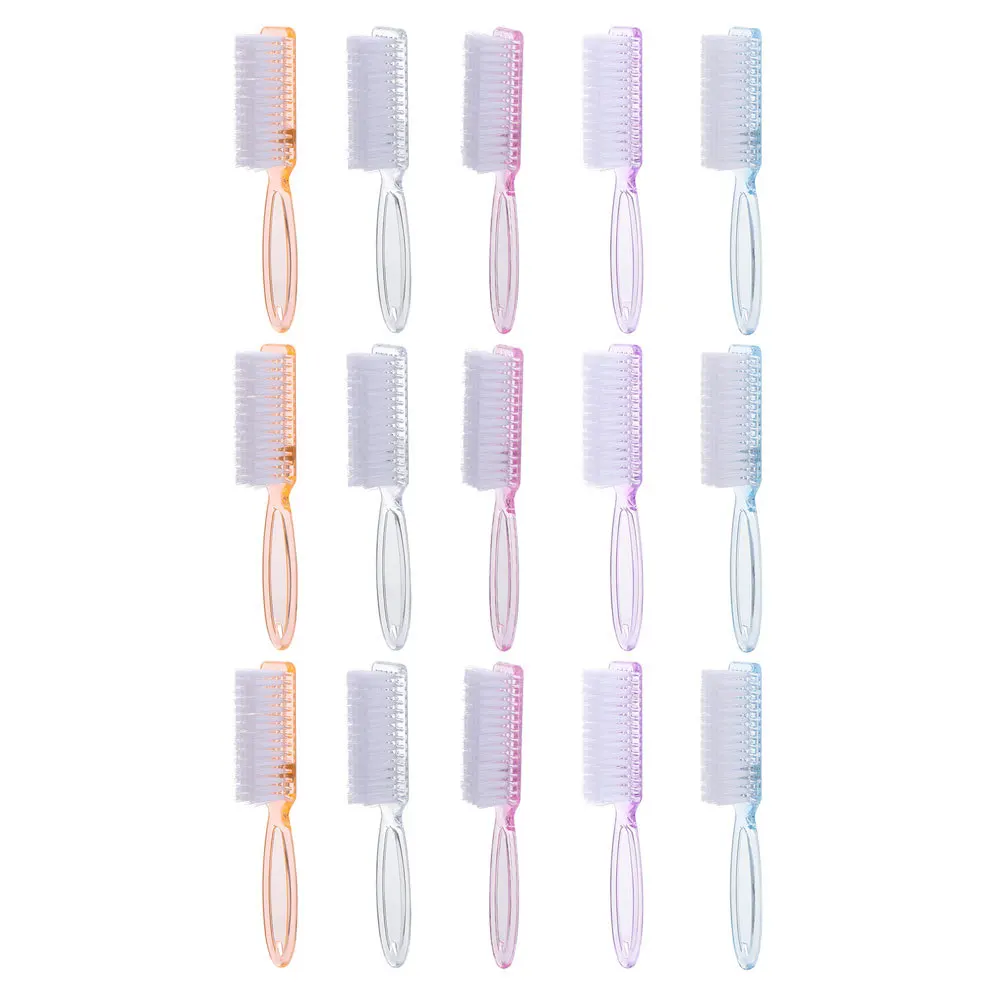 Brosse à ongles à poignée, 15 pièces, nettoyeur d'ongles des pieds, brosse de nettoyage de la saleté des ongles, outil de nettoyage à poignée confortable pour le bureau et la maison