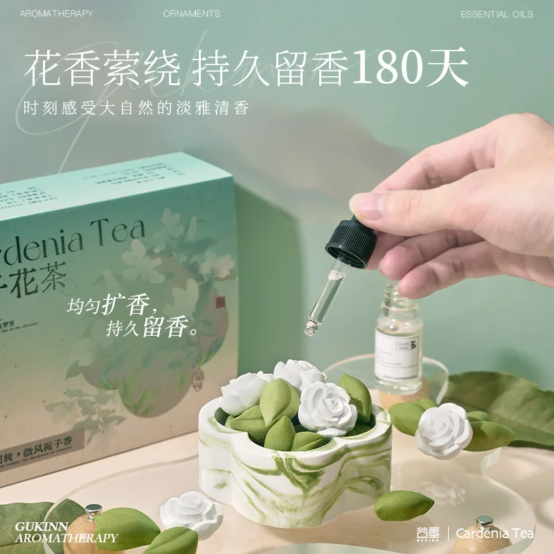 Birthday Gift: Green Gypsum Aromatherapy Gift Box, Flameless Aromatherapy, Advanced Diffuser Stone, Aromatherapy Essential Oil