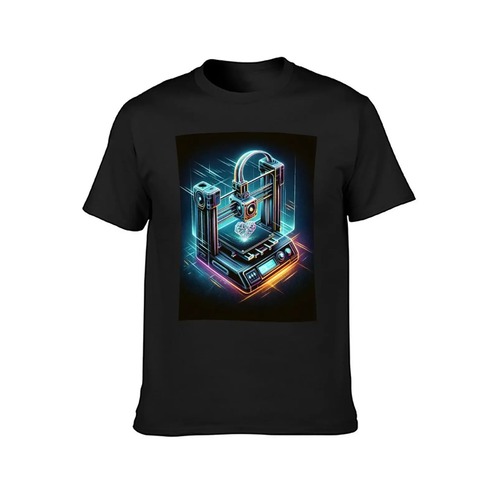 3D Printer T-Shirt customizeds summer tops customs design your own fitted t shirts for men