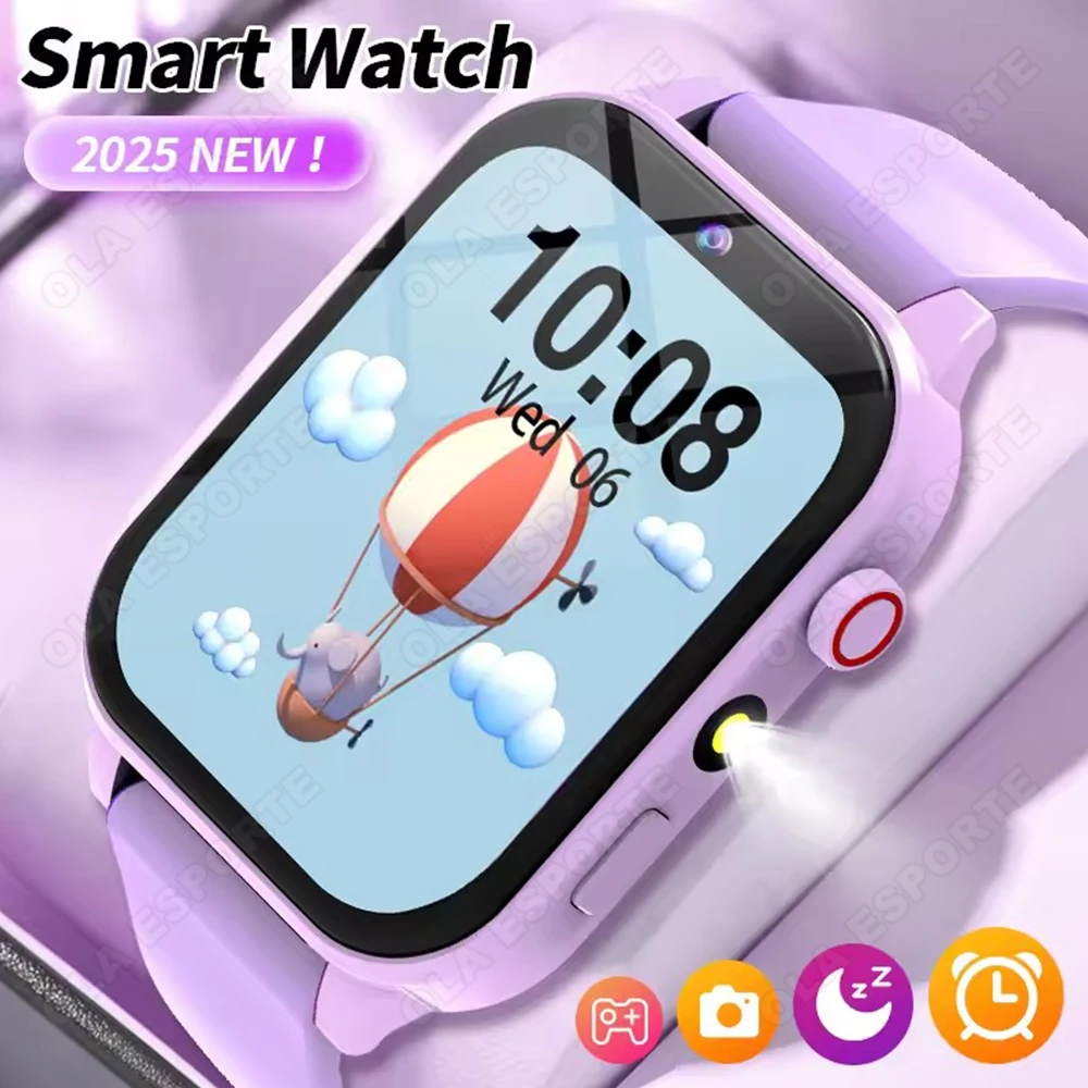 

18 Gaming Kids Smart Watch Low Power Consumption 300mah Battery HD Camera Flashlight Pedometer Calculator Children's Smartwatch